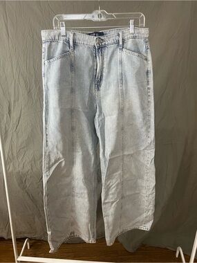 GAP Light Wash Wide Leg Jeans with Center Seams